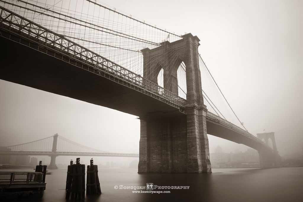 New York City in Fog