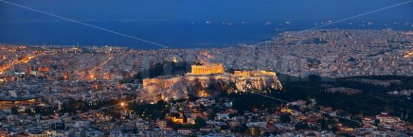 Athens skyline from Mt Lykavitos panorama - Songquan Photography