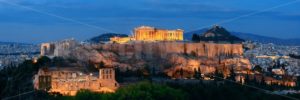 Athens skyline night - Songquan Photography