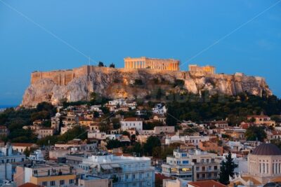 Athens skyline rooftop night - Songquan Photography