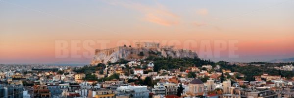 Athens skyline rooftop panorama sunset - Songquan Photography