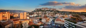 Athens skyline rooftop panorama sunset - Songquan Photography