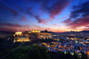 Athens skyline sunrise - Songquan Photography