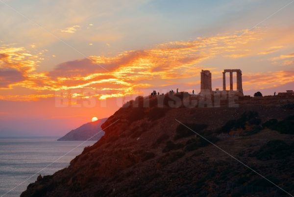 Temple of Poseidon sunset - Songquan Photography