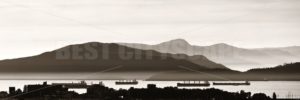 Abstract mountain range silhouette - Songquan Photography