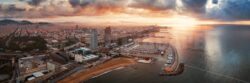 Barcelona Coast aerial sunrise view - Songquan Photography