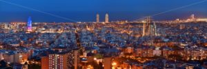 Barcelona skyline at night - Songquan Photography