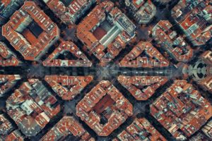 Barcelona street aerial View - Songquan Photography