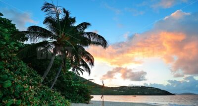 Beach sunset panorama - Songquan Photography