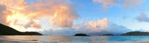 Beach sunset panorama - Songquan Photography