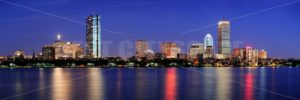 Boston night scene panorama - Songquan Photography
