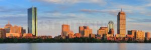 Boston sunset panorama over river - Songquan Photography
