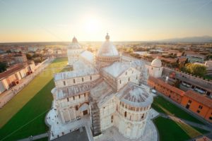 Cathedral view from Leaning Tower Pisa Italy - Songquan Photography