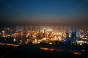 Chongqing Urban buildings night - Songquan Photography