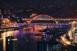 Chongqing Urban buildings night - Songquan Photography