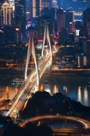 Chongqing bridge night - Songquan Photography