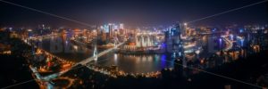 Chongqing urban architecture at night - Songquan Photography