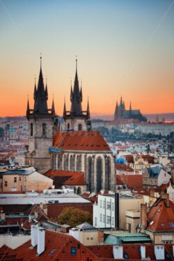 Church of Our Lady before Týn sunset - Songquan Photography