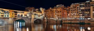 Florence Ponte Vecchio panorama night - Songquan Photography