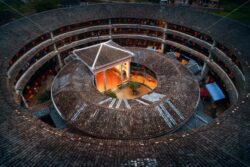 Fujian Tulou aerial closeup view - Songquan Photography