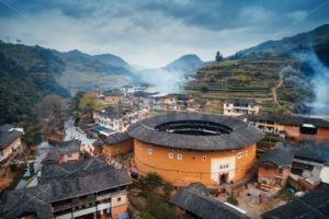 Fujian Tulou aerial view in China - Songquan Photography