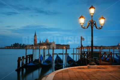 Gondola and San Giorgio Maggiore island early morning - Songquan Photography