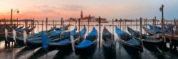 Gondola and San Giorgio Maggiore island panorama - Songquan Photography