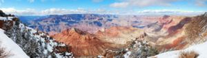 Grand Canyon panorama view in winter with snow - Songquan Photography