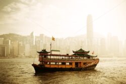 Hong Kong skyline with boats - Songquan Photography