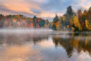 Lake Autumn Foliage - Songquan Photography