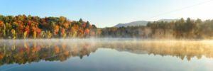 Lake Autumn Foliage fog - Songquan Photography
