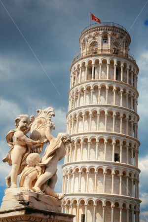 Leaning tower sculpture in Pisa - Songquan Photography
