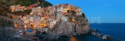 Manarola in Cinque Terre night panorama - Songquan Photography