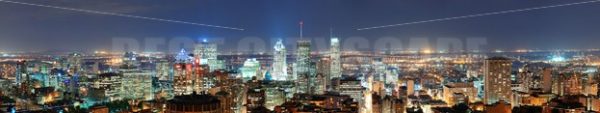 Montreal at dusk panorama - Songquan Photography
