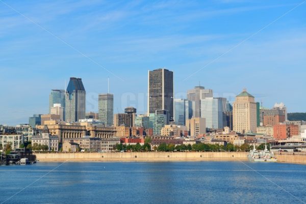 Montreal city skyline over river - Songquan Photography