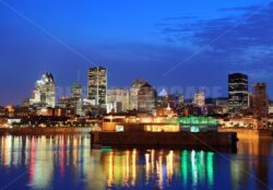 Montreal over river at dusk - Songquan Photography