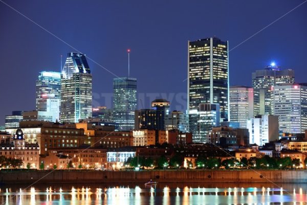 Montreal over river at dusk - Songquan Photography