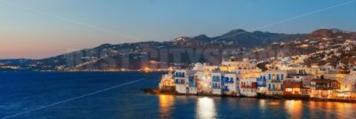 Mykonos Little Venice panorama - Songquan Photography