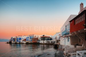 Mykonos Little Venice sunset - Songquan Photography