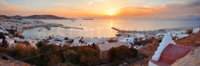 Mykonos bay sunset - Songquan Photography