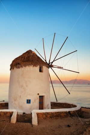 Mykonos windmill sunset - Songquan Photography