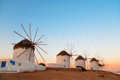 Mykonos windmill sunset - Songquan Photography