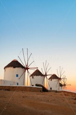 Mykonos windmill sunset - Songquan Photography