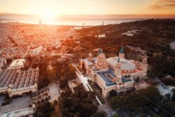 National Art Museum of Catalonia aerial - Songquan Photography