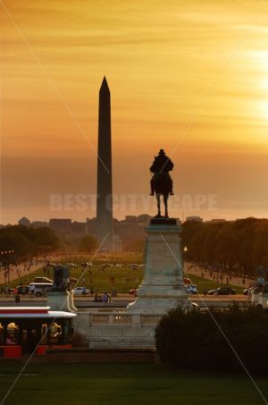 National mall sunset, Washington DC - Songquan Photography