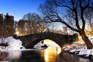 New York City Central Park bridge in winter - Songquan Photography