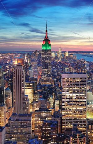 New York City Manhattan skyline aerial view - Songquan Photography