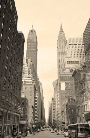 New York City Manhattan street view black and white - Songquan Photography