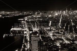 New York City downtown at night - Songquan Photography