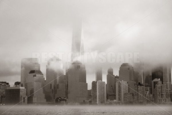 New York City downtown fog - Songquan Photography